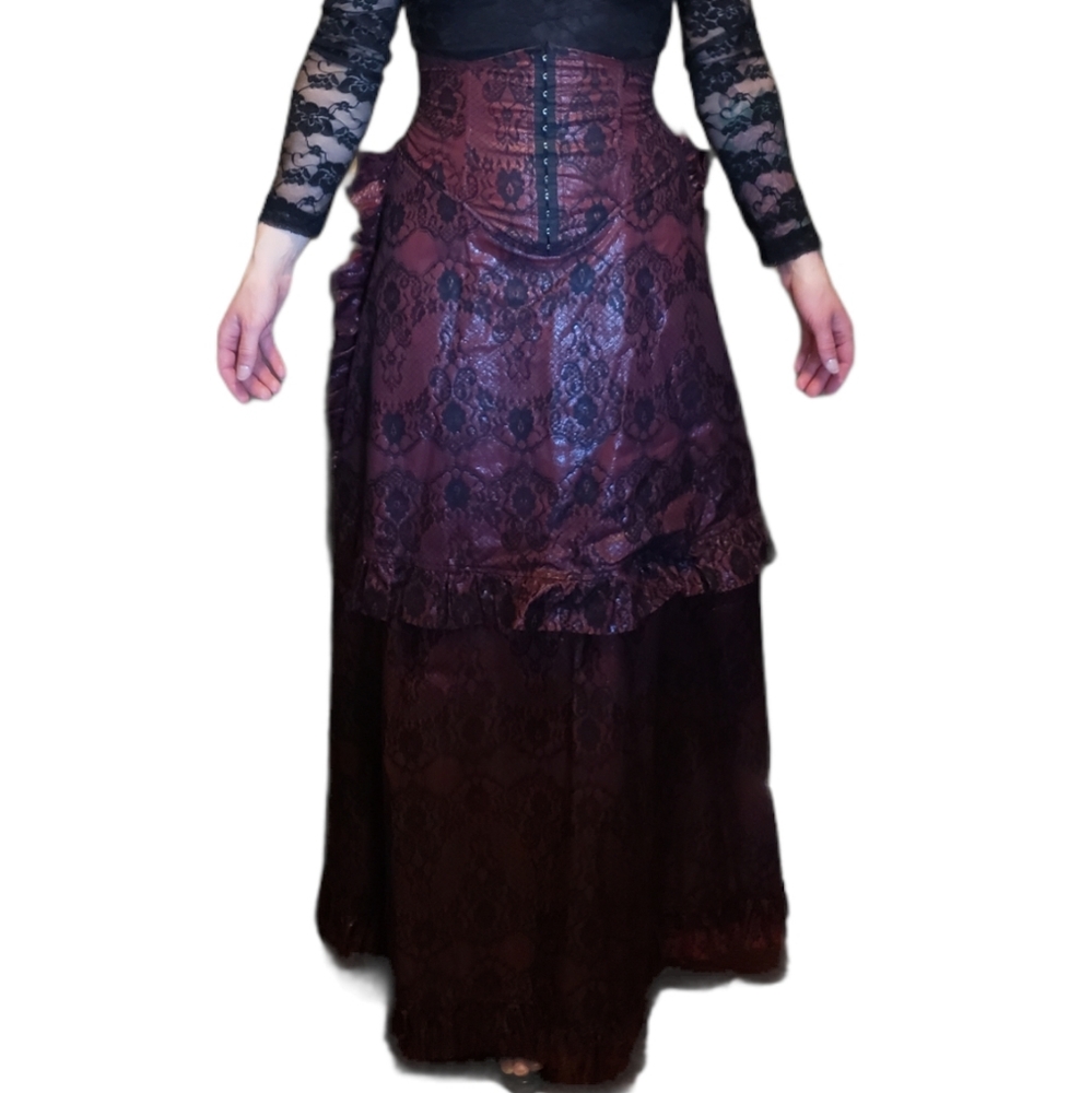 Lip Service, Duchess De Sade, PVC Lace Skirt